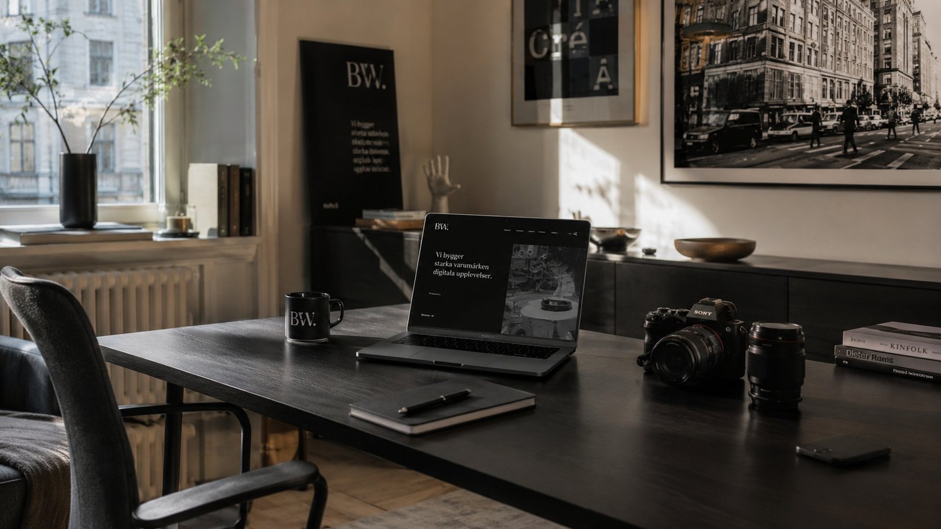 ByteWorks kreativ studiomiljö i Göteborg — design och content arbete